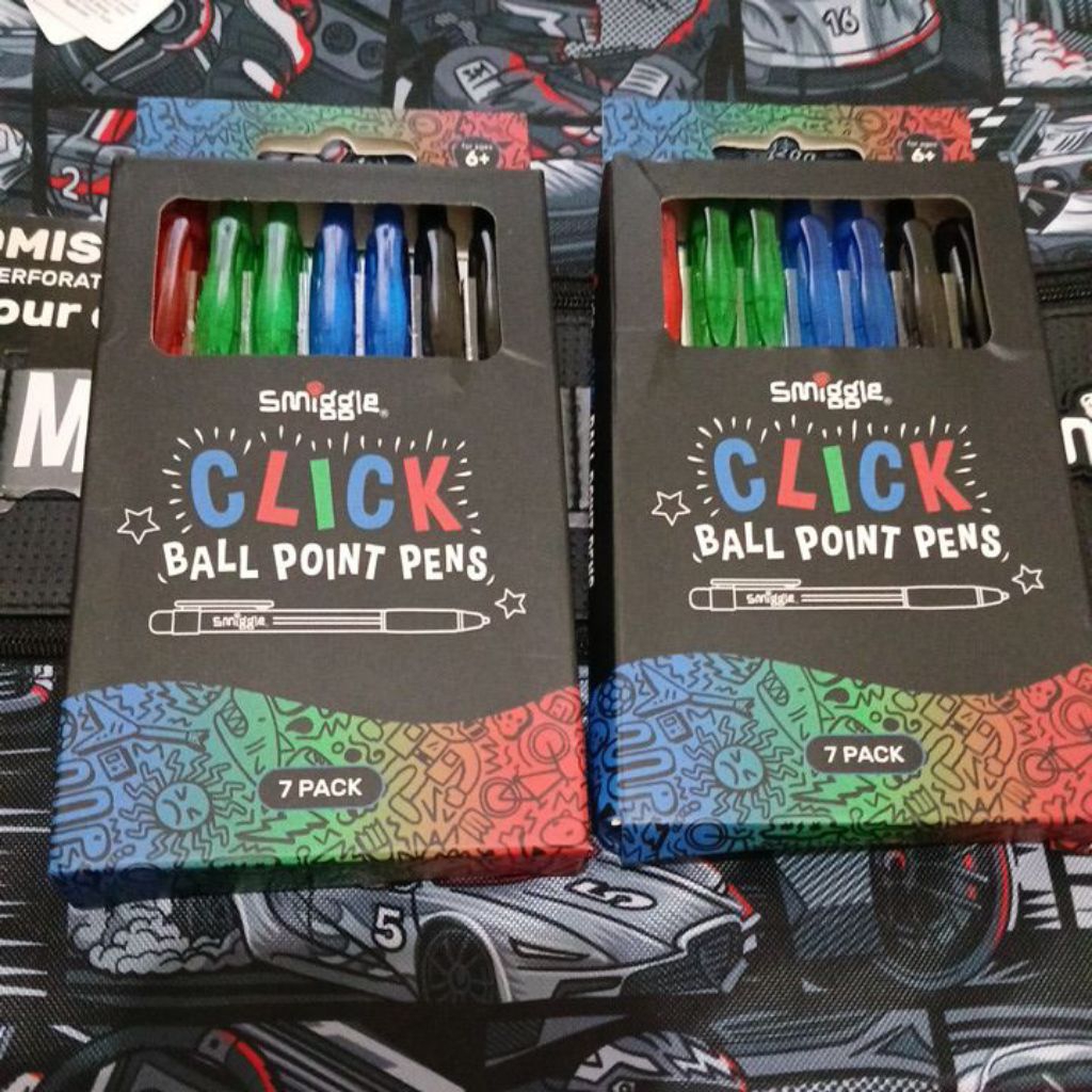 

Ballpoint pens click smiggle