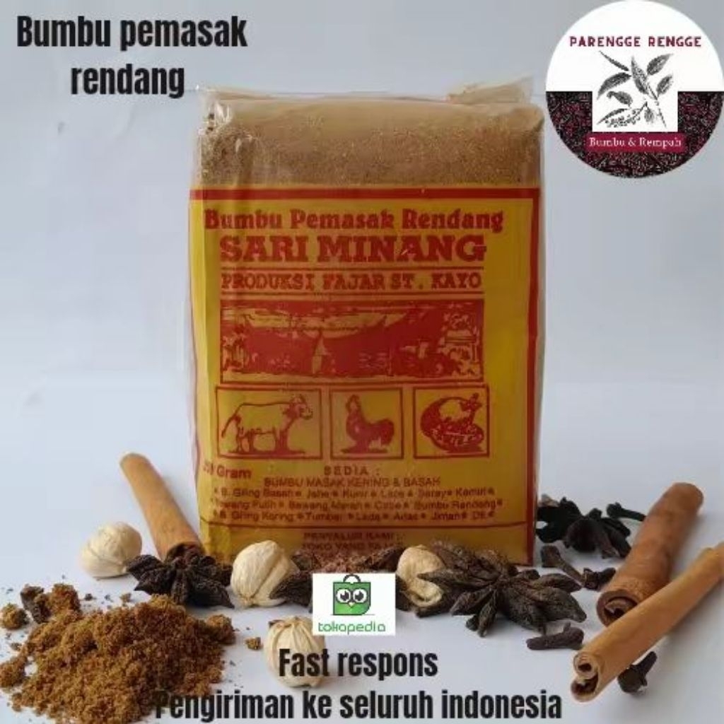 

Pemasak Rendang 250gram / Asli Sari Minang / Bumbu Rendang