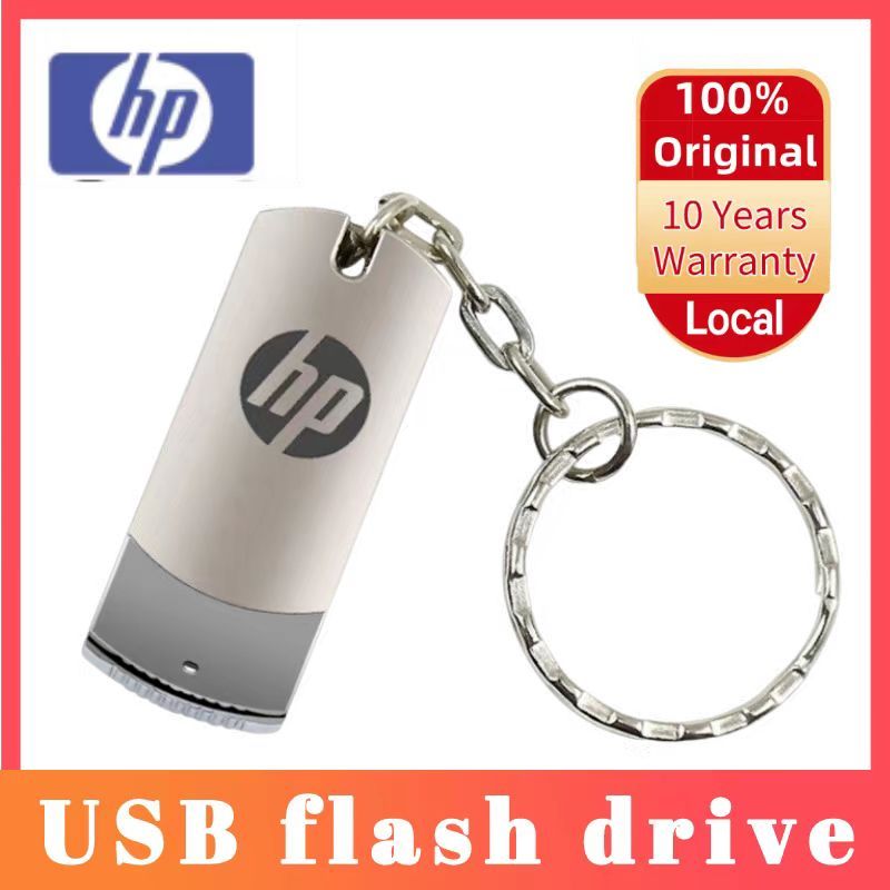 Flashdisk HP 2TB USB 3.0 Pendrive 1TB Flashdisk Bahan Metal Flashdrive