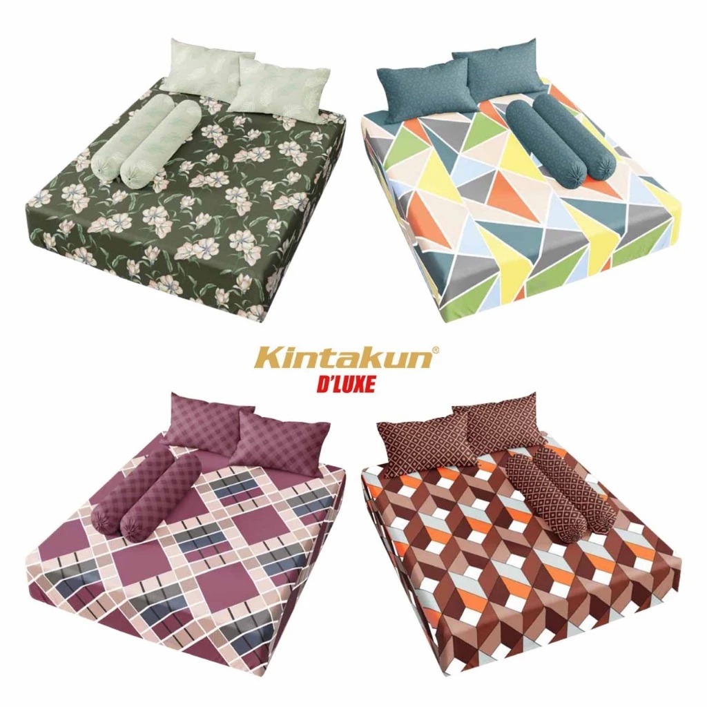 Sprei Kintakun King 180x200 Tinggi 25 No 1 / 6 Kaki - Motif Terbaru Terlaris Dewasa Kembang Minimali