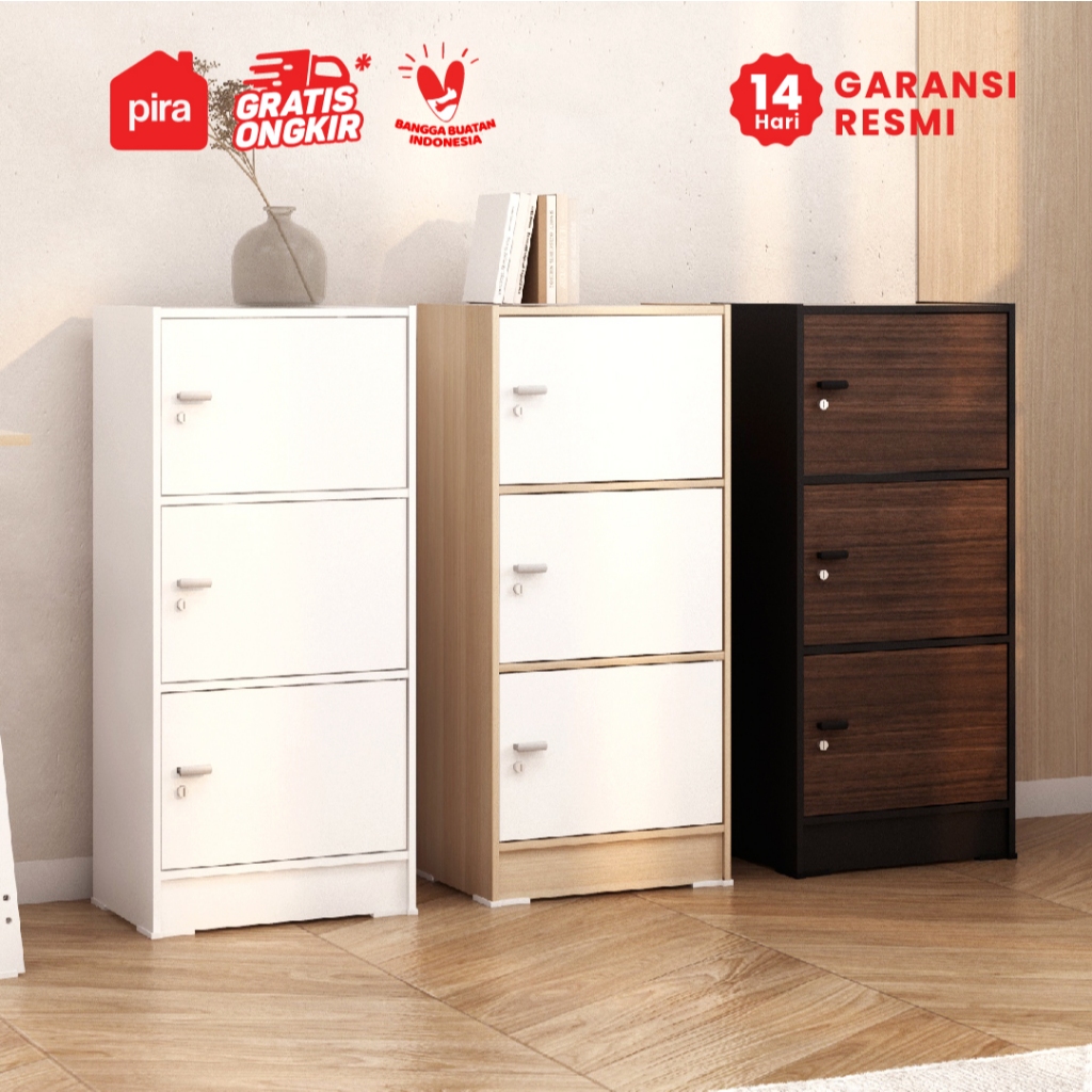 Pira Metropolis OX - Aruna RSG 3 Rak Serbaguna / Rak Susun 3 Pintu
