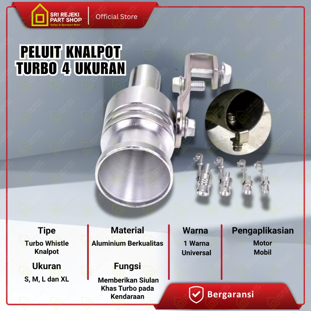 Alat Suara Knalpot Racing/Turbo Whistle Knalpot/Knalpot Racing/Penyiul Turbo Knalpot Mobil & Motor