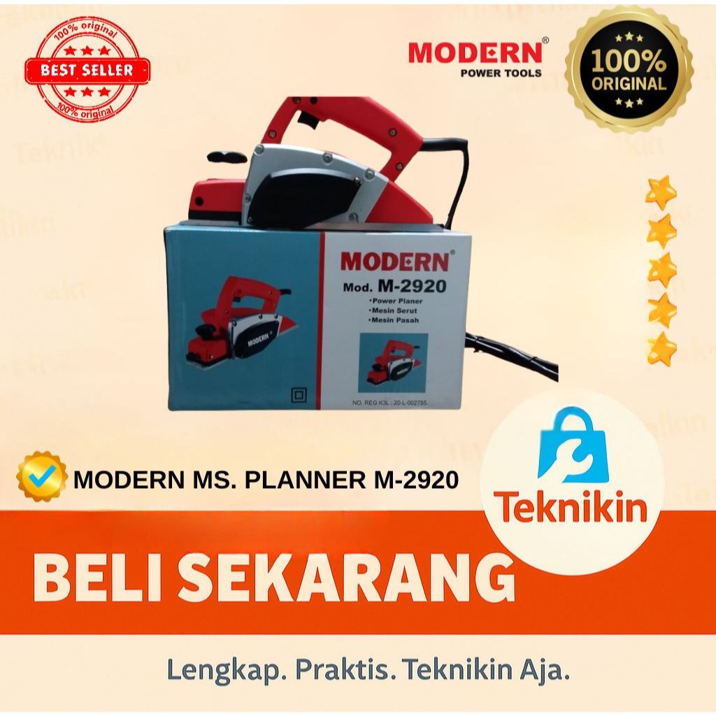 Modern Mesin Pasah Kayu / Serut / Ketam / Planner Modern M2920.