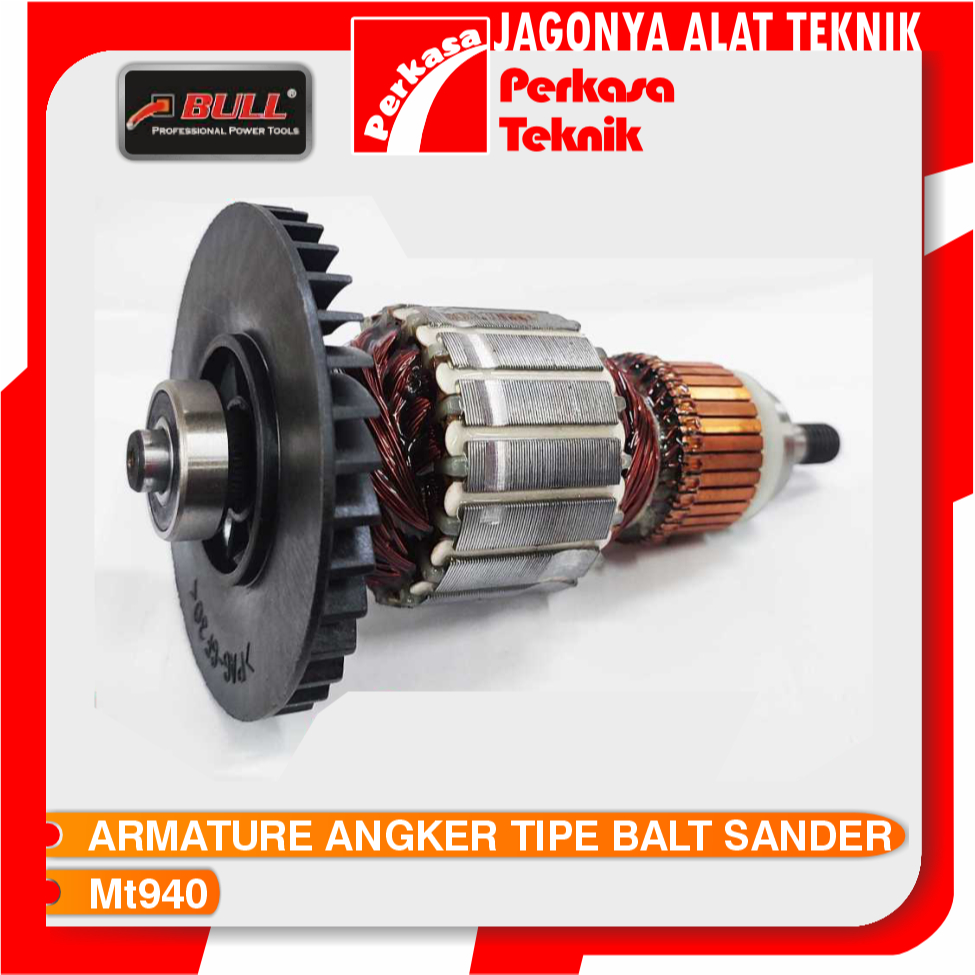 BULL MT950 Armature Rotor Angkur Angker Mesin Gerinda GRENDA DISCGRINDER 4" MAKTEC MT 950