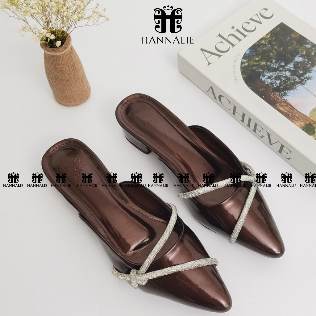 Heels Fashion Wanita Viral Tiktok Elegan Kekinian Billie Mules Series | Sandal Heels Wanita Hak 3Cm 