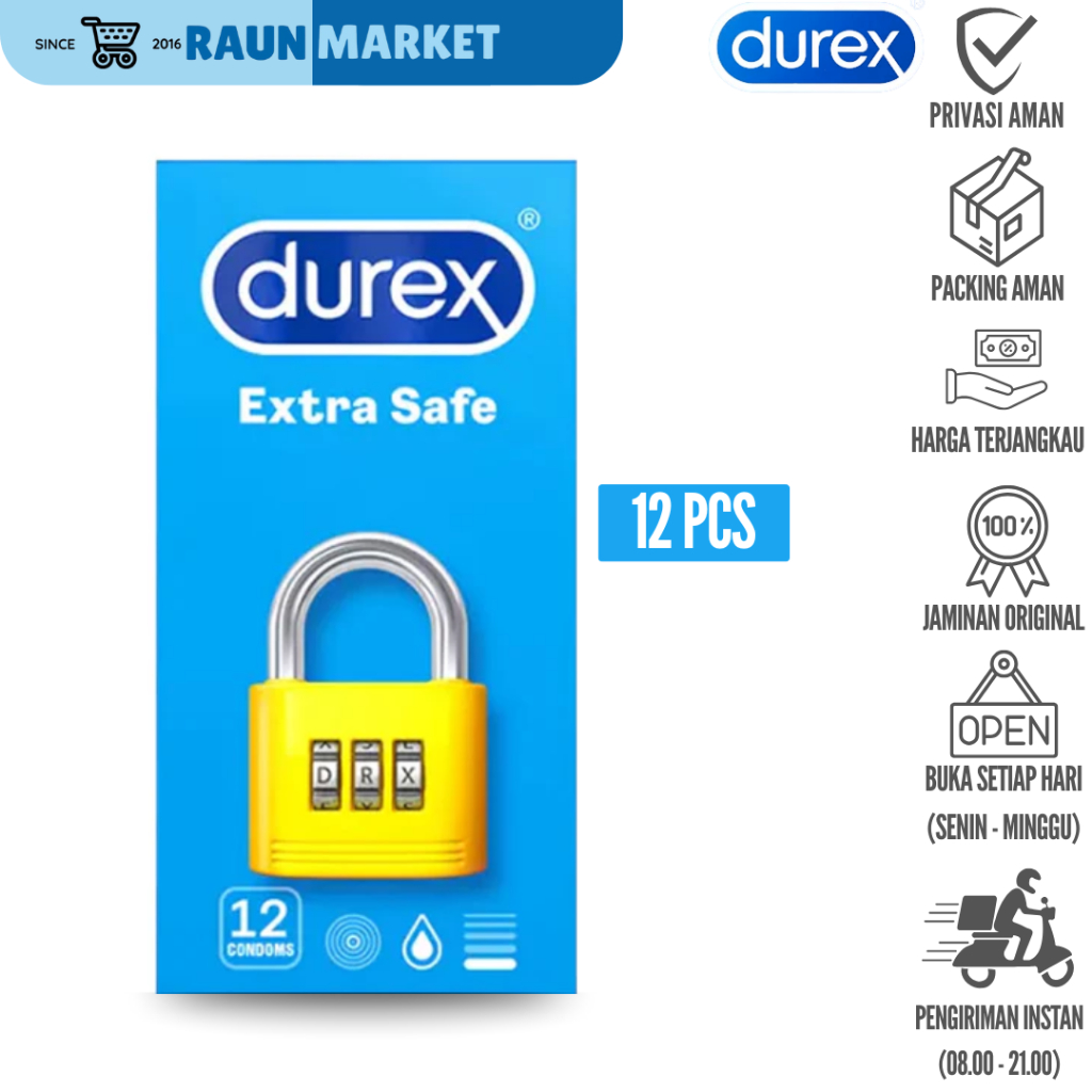 Durex Kondom Extra Safe - 12 Pcs