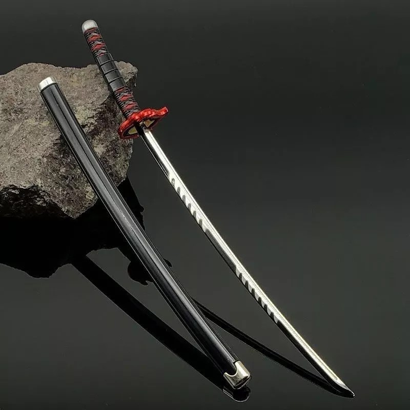 Mainan Pedang Nichirin Katana Demon Slayer Kimetsu No Yaiba Tanjiro Mainan Pedangan Anime 25Cm