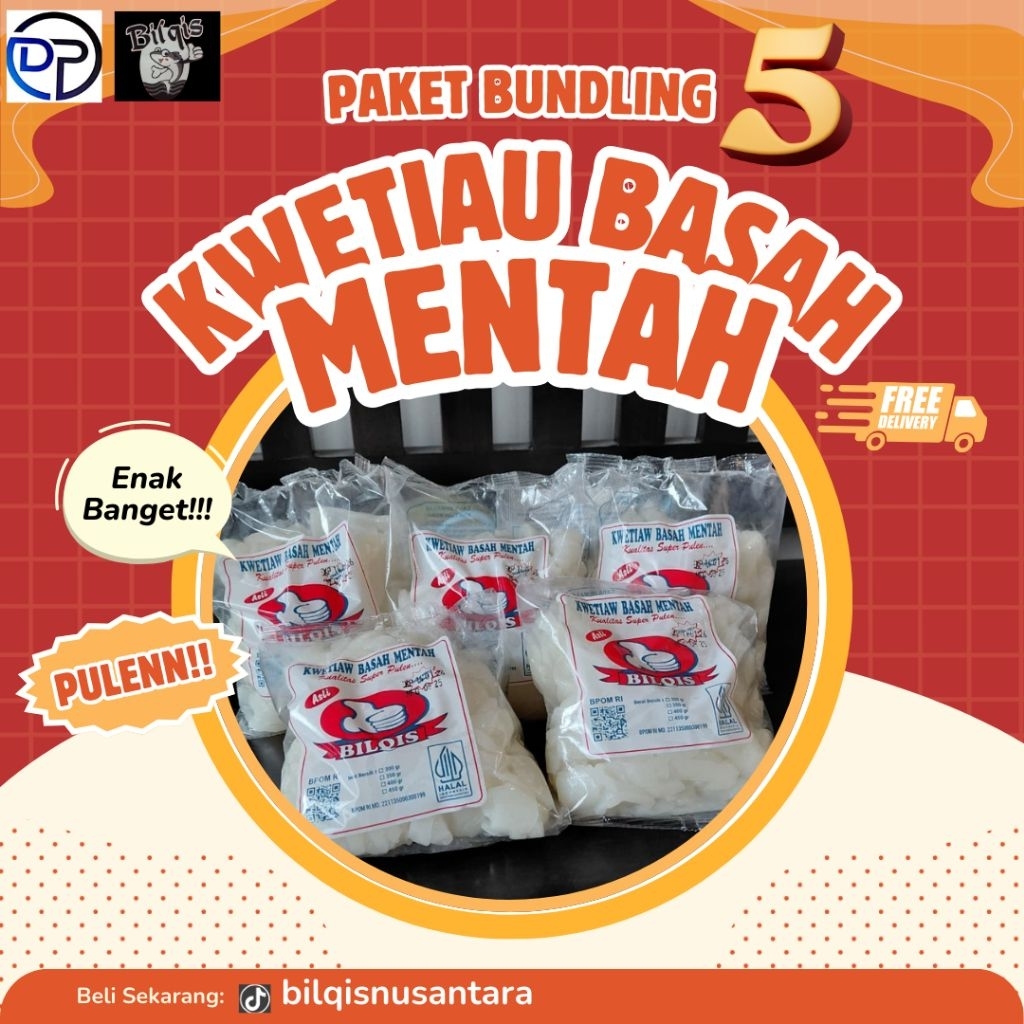 

PAKET BUNDLING Kwetiau Basah Mentah isi 5 bungkus