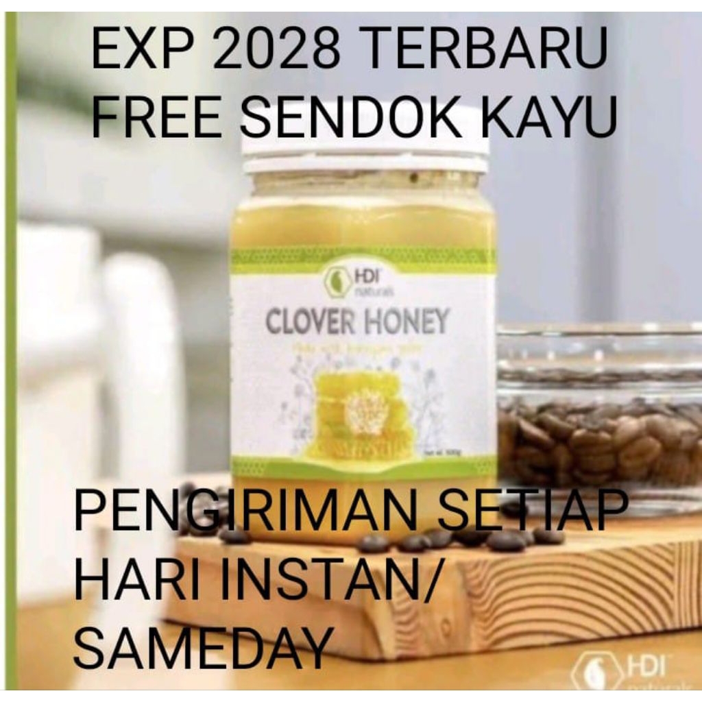 

madu clover honey 1kg exp 2028 free sendok kayu