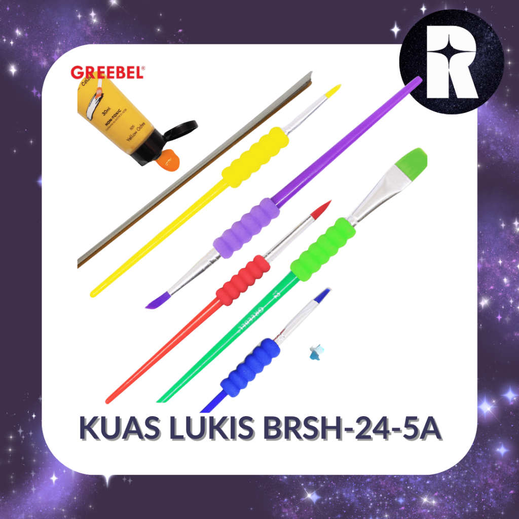 

GREEBEL KUAS LUKIS PAINT BRUSH 24-5A (SET)