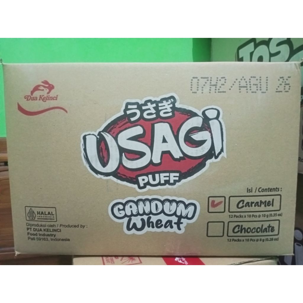 

Snack Usagi Puff Gandum Wheat Caramel 10g