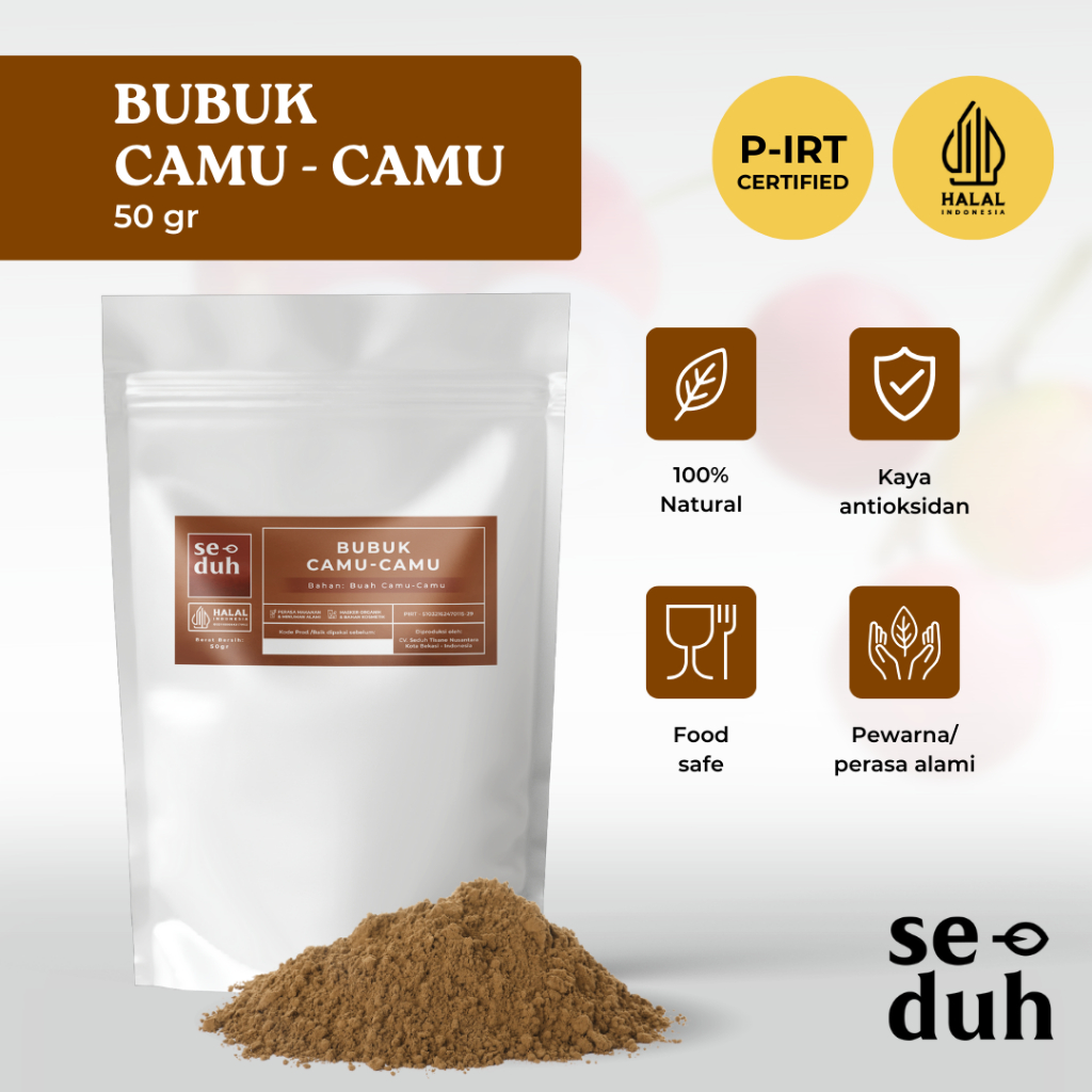 

SEDUH TEA & TISANE | Bubuk Camu Camu / Camu Camu Simplisia Powder / Fruit Powder 50 gram