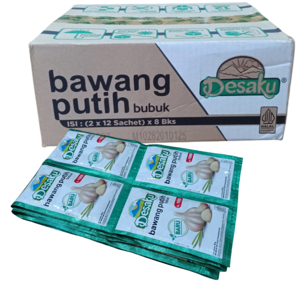 

Bawang Putih Bubuk Desaku 1 Rtg Isi 12 Sachet - Rempah - Spices Garlic