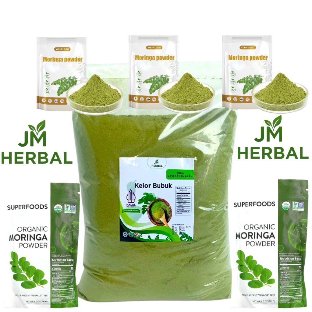 

Daun Kelor Bubuk Organik 1Kg/Kelor Bubuk Murni 1Kg