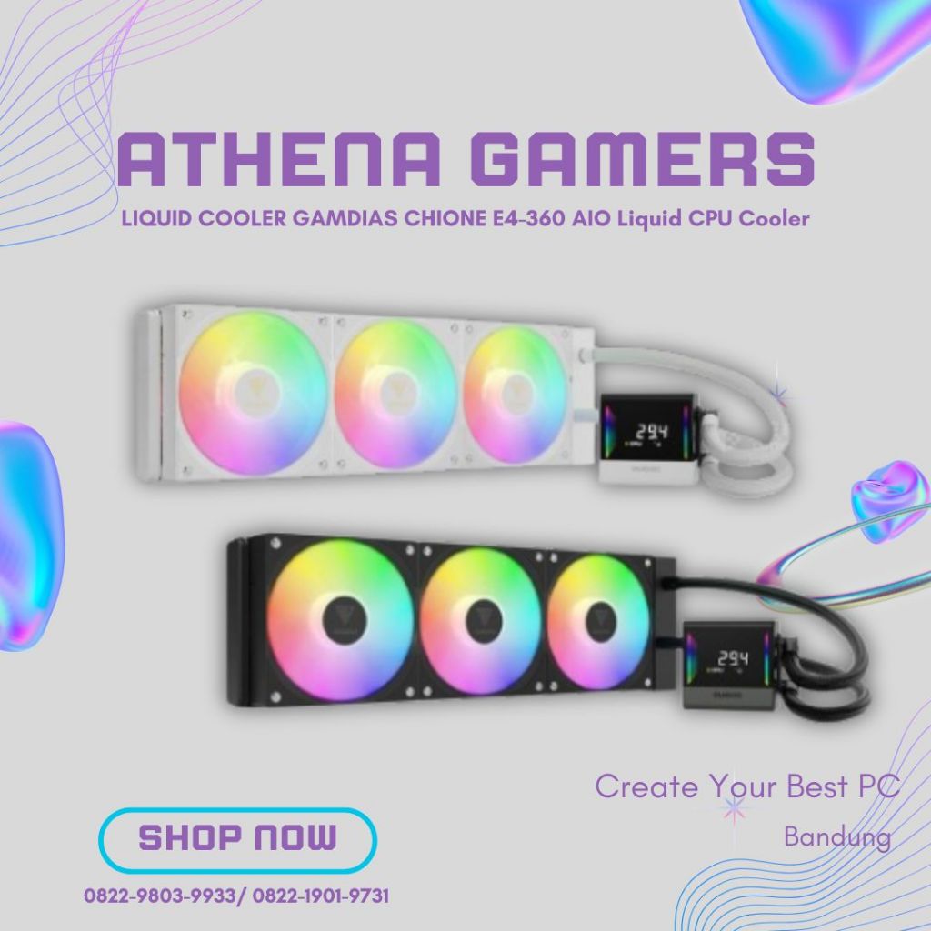 LIQUID COOLER GAMDIAS CHIONE E4-360 AIO Liquid CPU Cooler | ATHENA GAMERS