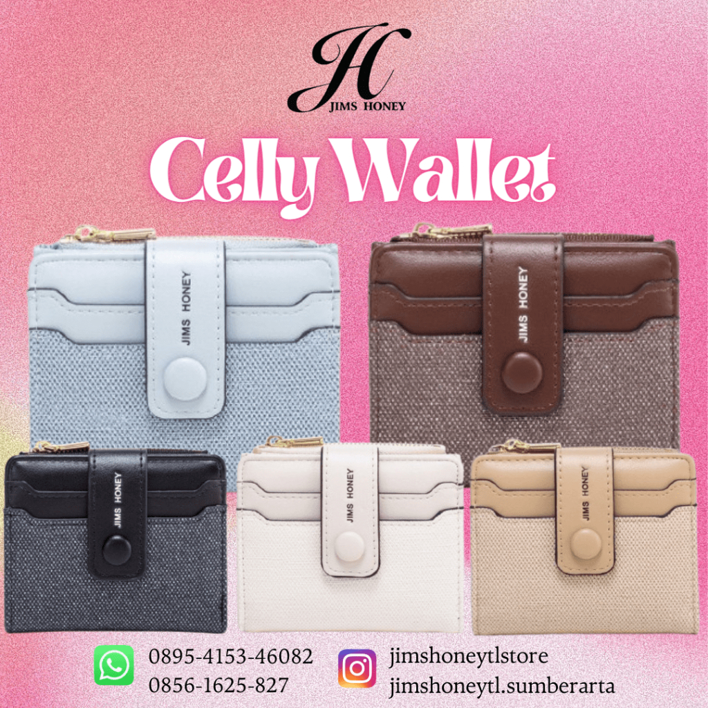 Celly Wallet Jims Honey || Dompet Wanita || Dompet Jims Honey || Dompet Lipat