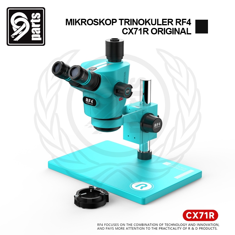 Mikroskop Trinokuler RF4 CX71R Original / Microskop RF4 CX71R Trinokuler Plus Lampu
