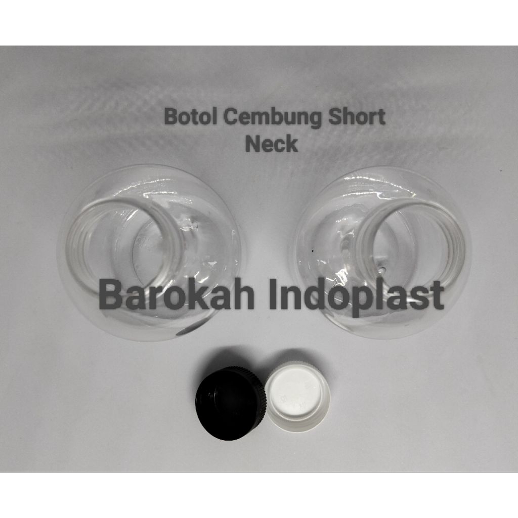Botol Cembung 250ml Short Neck ( 14gram ) / Botol Plastik PET 250ml / Botol Ekonomis 250ml