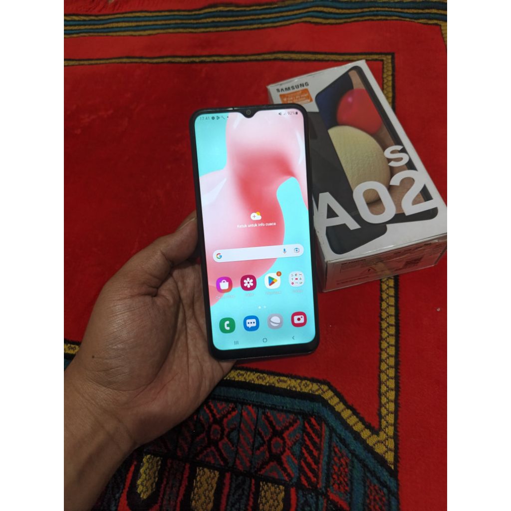 samsung a02s normal garansi resmi fulset lengkap ram 4gb 64gb hp sein bekas murah bagus