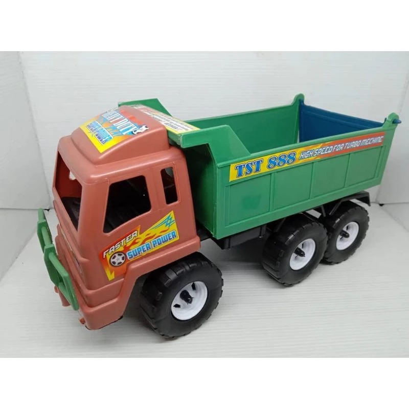 Mainan Truk Pasir Dump Truck Plastik Besar Roda 6 – Mainan Anak Laki-Laki Outdoor Edukatif Super Pow
