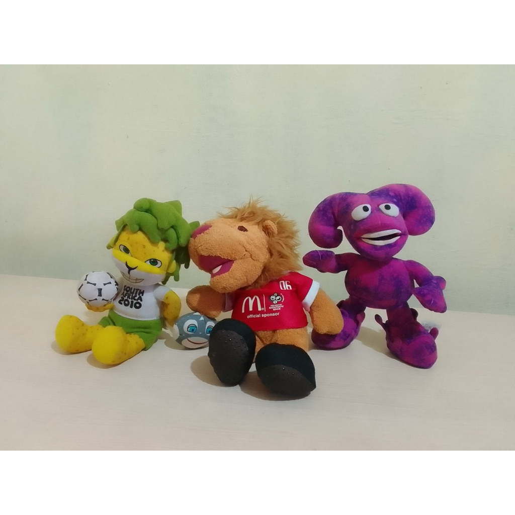 BONEKA PLUSH MASCOT WORLD CUP SET