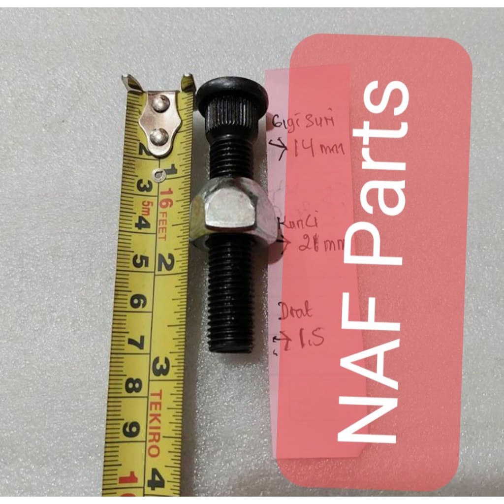 baut roda kijang 7cm baut roda panjang