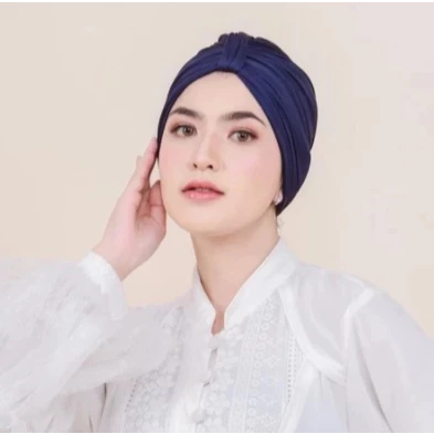 Emily Turban Wanita Premium Jersey Kekinian