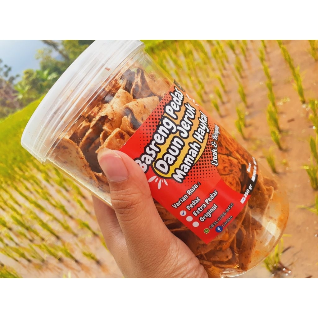 

basreng daun jeruk toples ukuran 1000ml