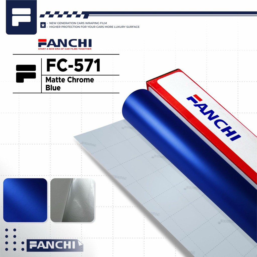 Stiker Skotlet Motor Biru Tua Metalik Doff Satin Matte Chrome Blue Stiker Krom Mobil Motor Tahan Pan