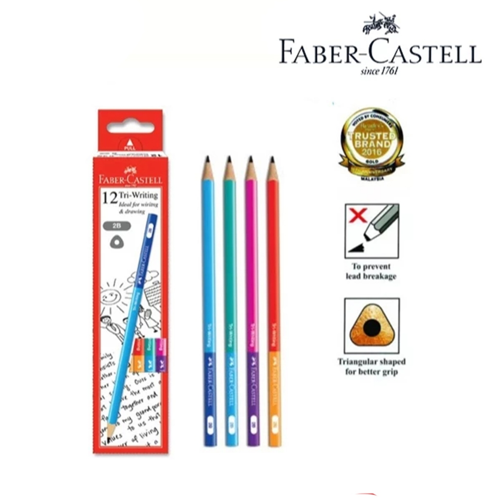 

PENCIL | PENSIL FABER CASTELL TRI-WRITING 2B 311808 (1PACK)