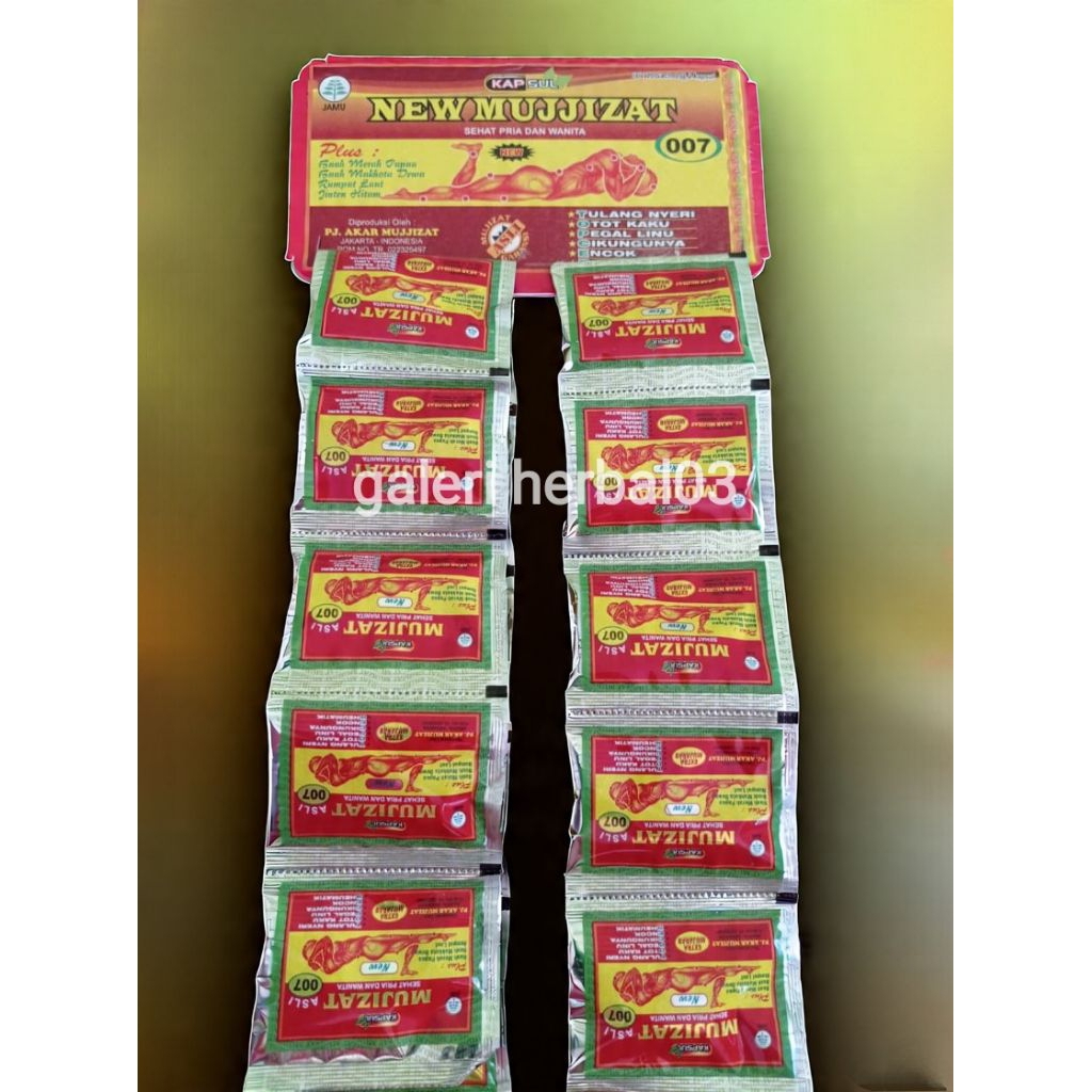 

New MUJJIZAT 007 Kapsul Original COD Grosir