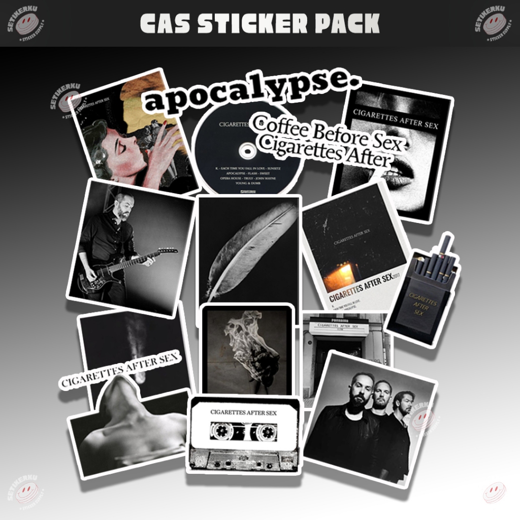 

15pcs CAS Sticker Pack A6 | sticker cas aesthetic untuk hp koper helm bahan vinyl