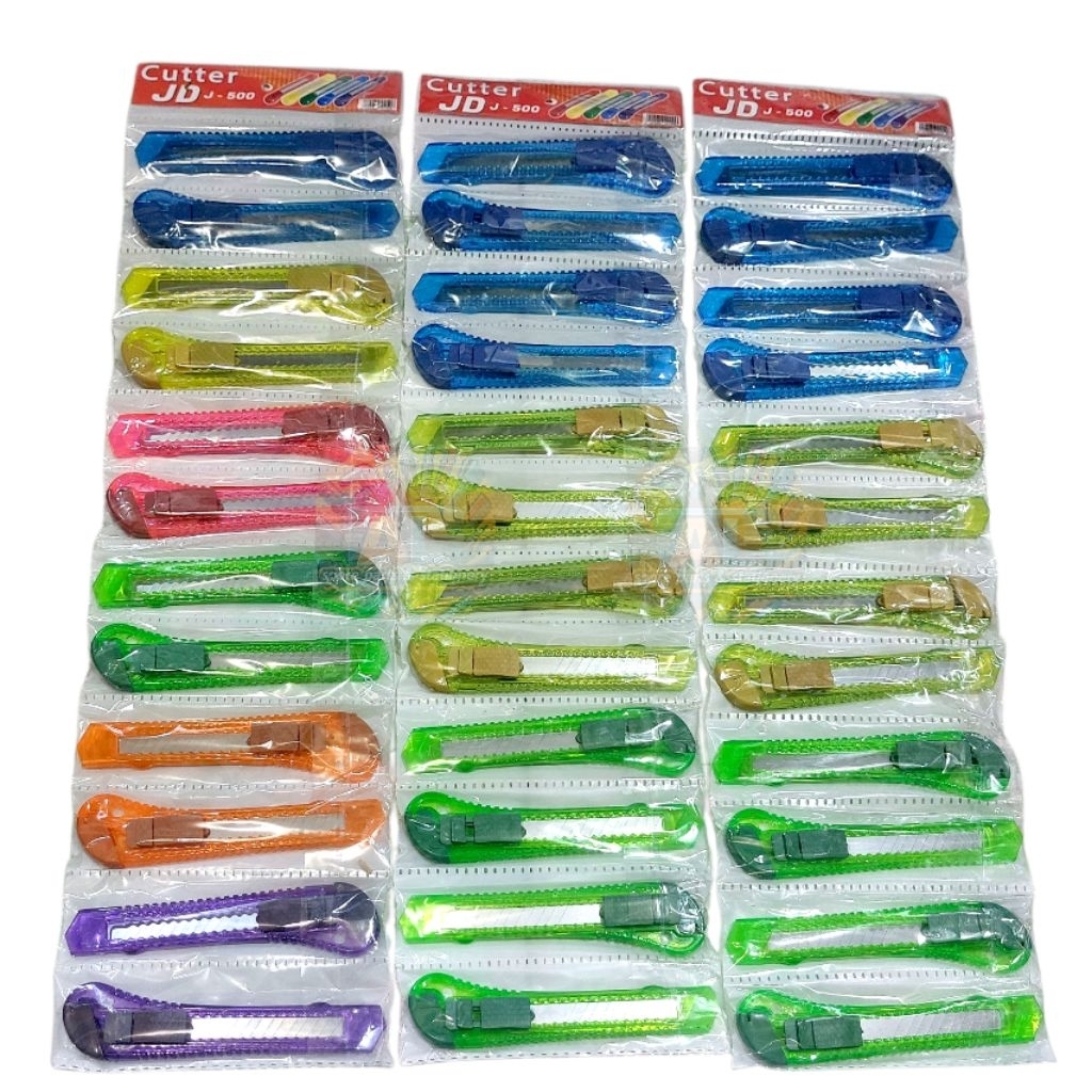 

Cutter Besar 12PCS Cutter Transparant Pisau Kater Besar Transparant