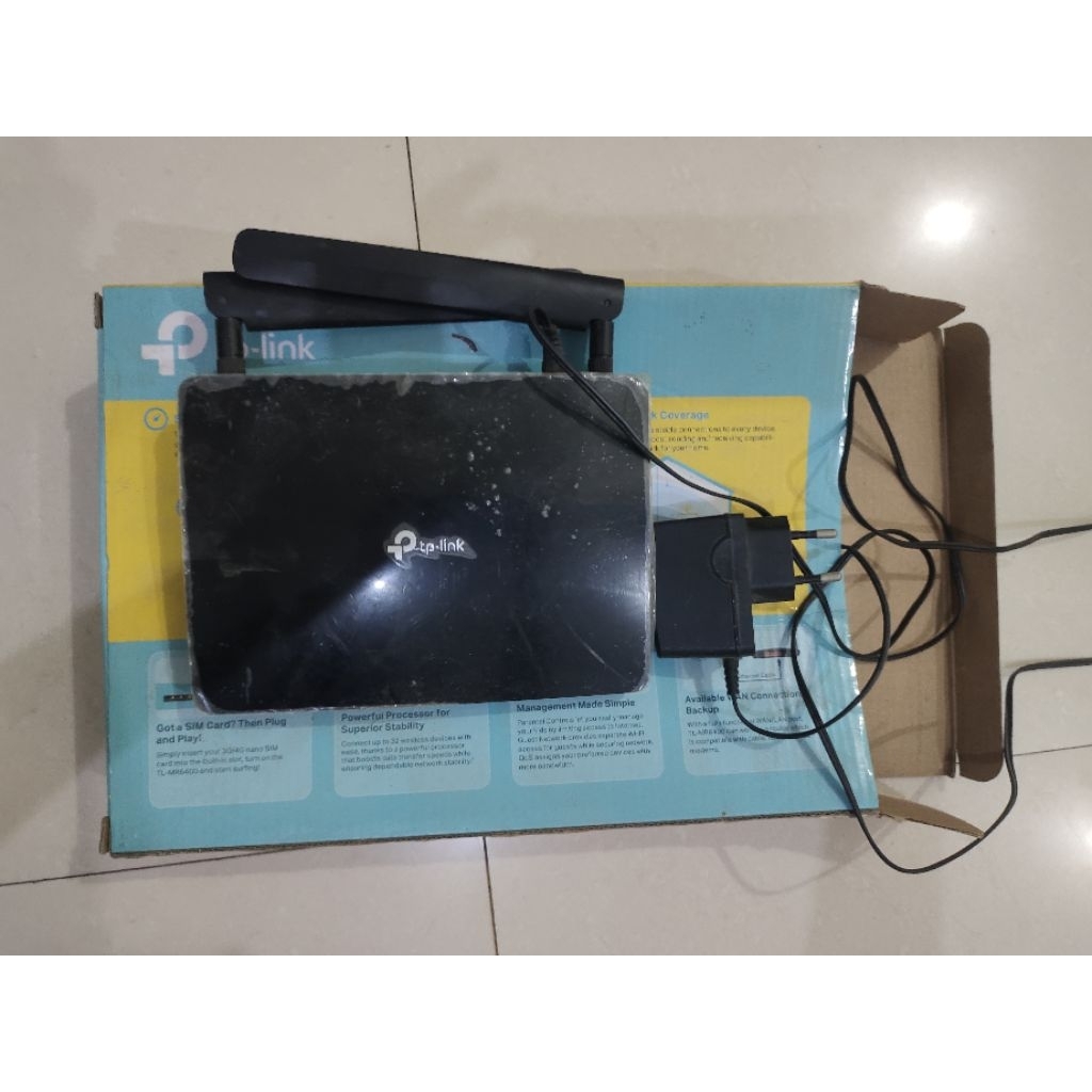 TP-Link TL-MR6400 4G LTE WiFi Router – 300Mbps – Second/Bekas Mulus