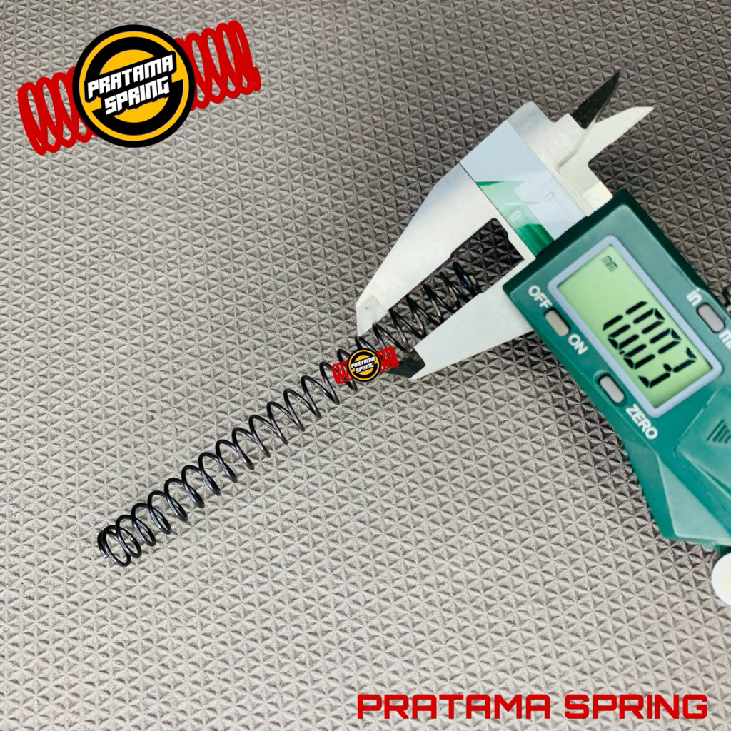 Per Pegas Tekan OD 10 mm Kawat 1 mm Baja Panjang 100 mm