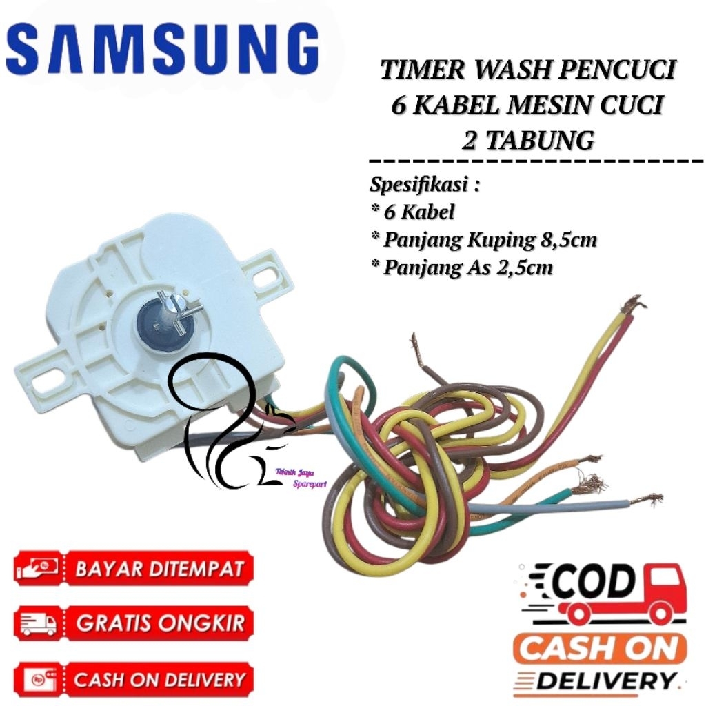 TIMER WASH PENCUCI 6 KABEL MESIN CUCI SAMSUNG 2 TABUNG