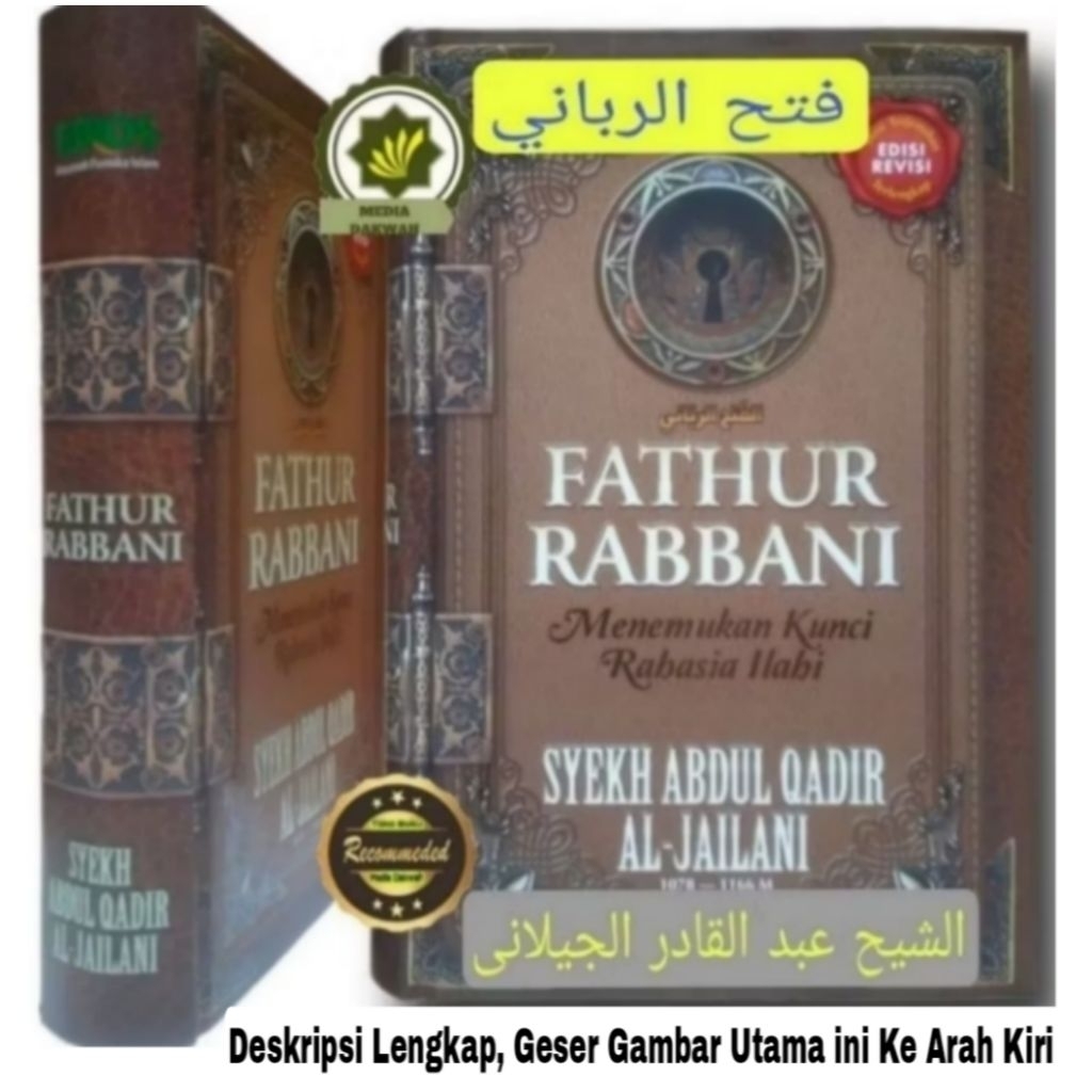 Buku Terjemah FATHUR RABBANI Menemukan Kunci Rahasia Ilahi Kitab Pembuka Rahasia Ilahi - Terjemahan 