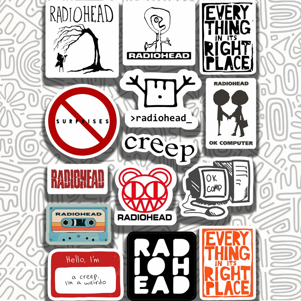 

Sticker Band Radiohead Creep || Stiker Band Aesthetic