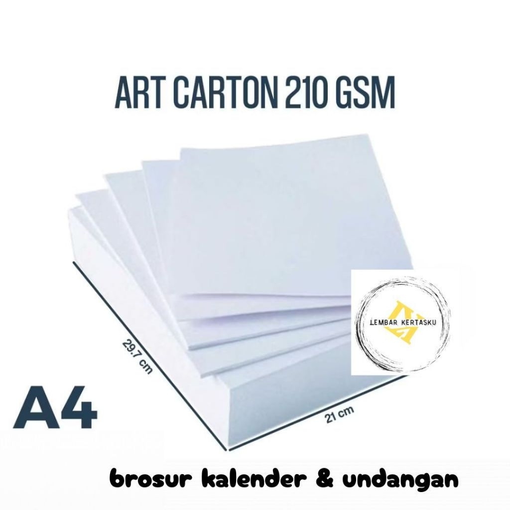

Art Carton 210 gsm A4 isi 500 Lembar / Kertas Art Carton 210 Gsm A4