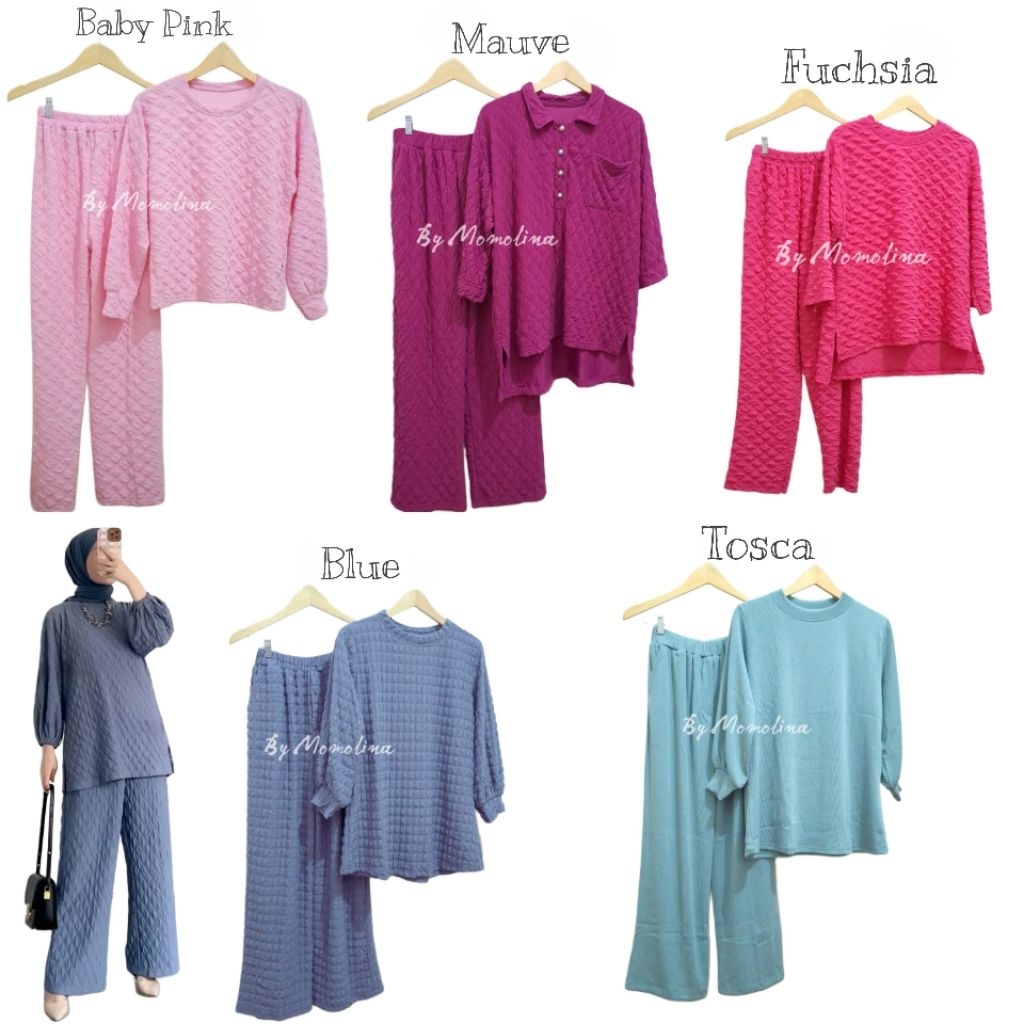 ONESET BANGKOK KNIT Baju Setelan Wanita Oneset Wanita Setelan Bangkok Wanita