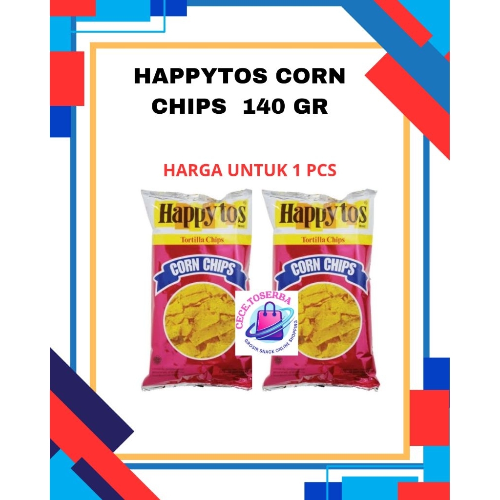 

Happy Tos Snack Corn Chips Kentang 140 Gr