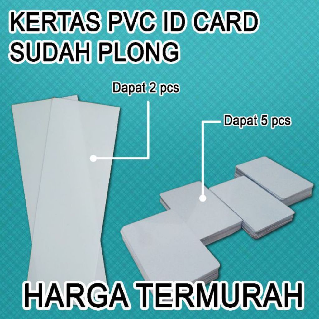 

Kertas PVC Id Card Siap Pakai Sudah Plong