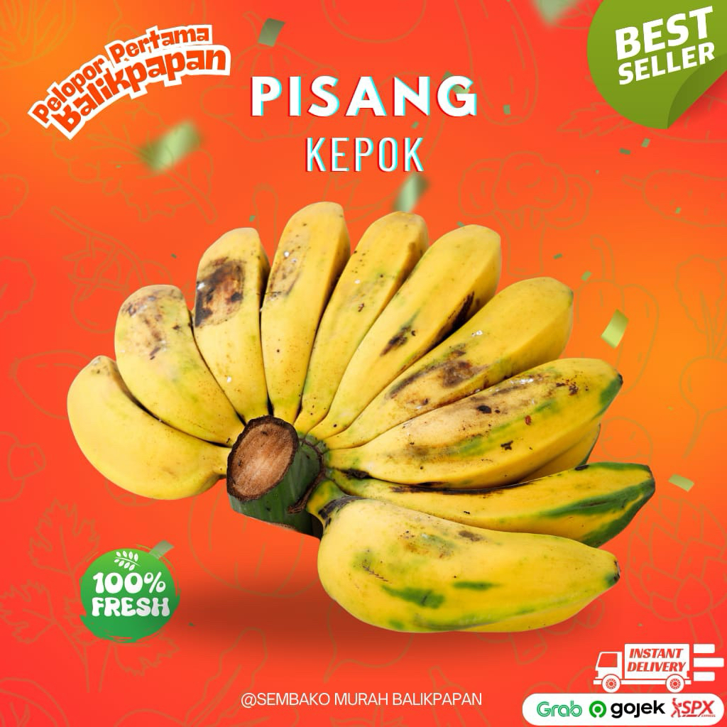 

pisang kepok 1 sisir (request kematangan)
