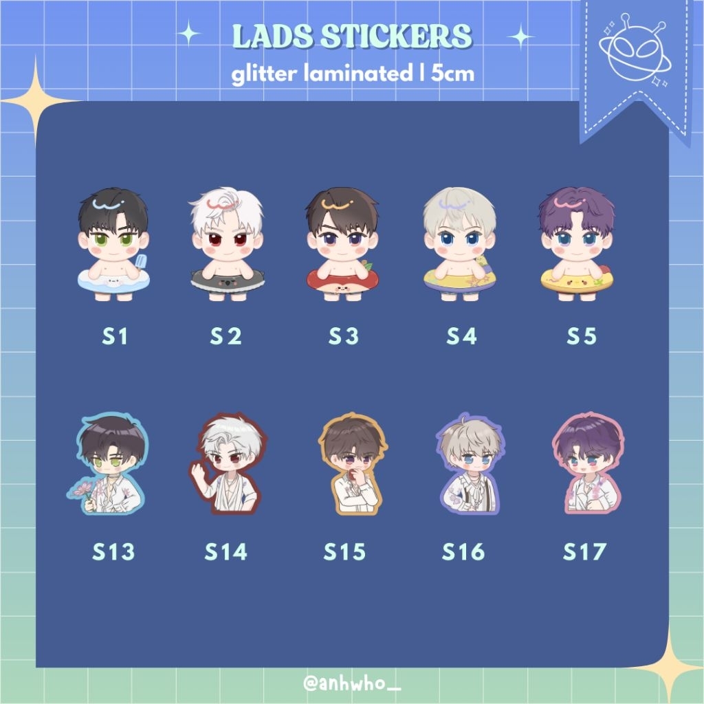 

[CF21 PO] LaDS Glitter Sticker