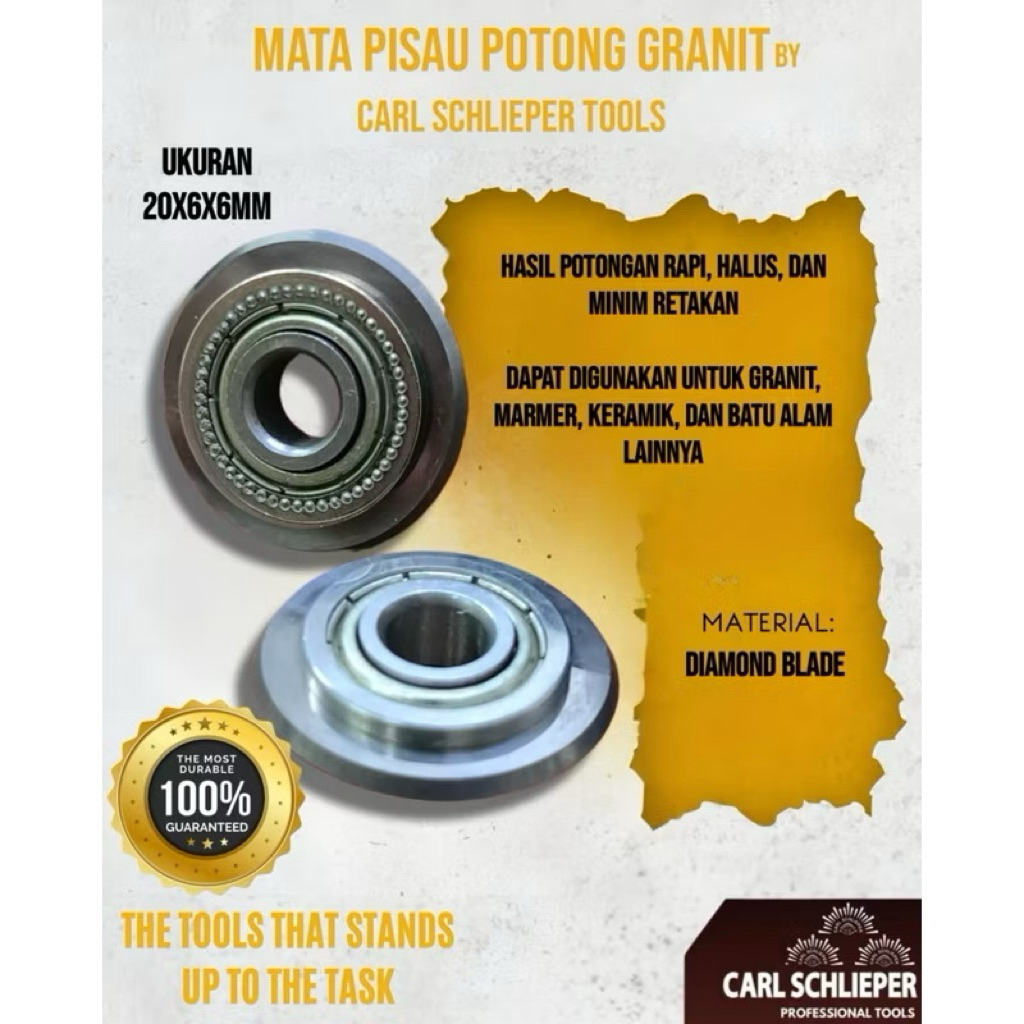 CARL SCHLIEPER Mata Potong Meja Potong Keramik