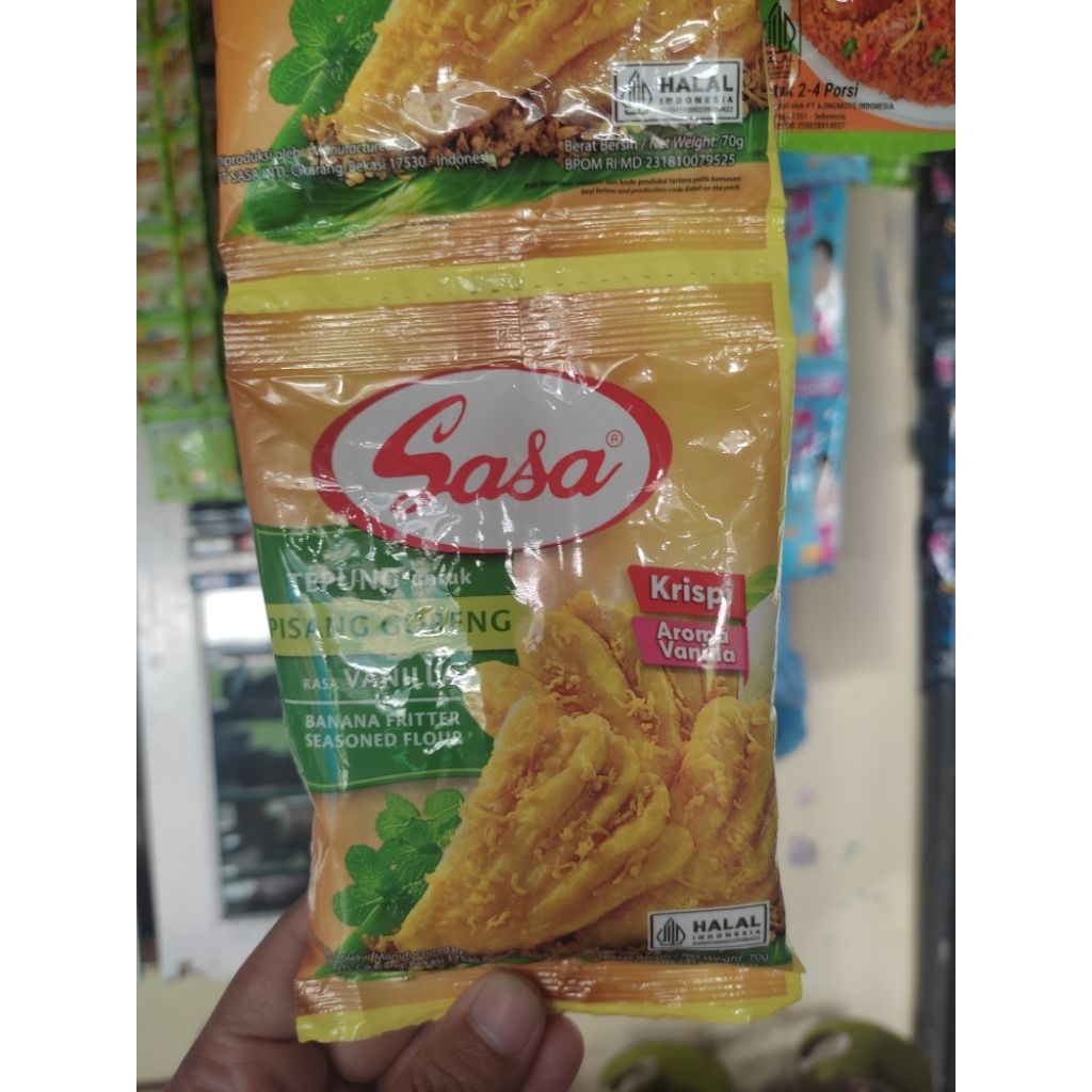 

Sasa Tepung Pisang Goreng Vanila 70gr renceng