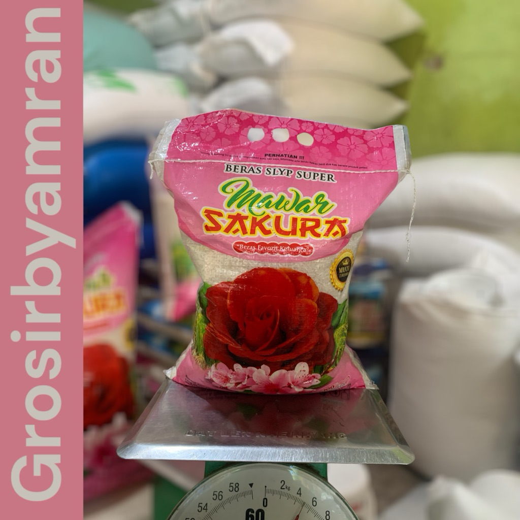 

Beras Super slyp Mawar sakura 5 Kg