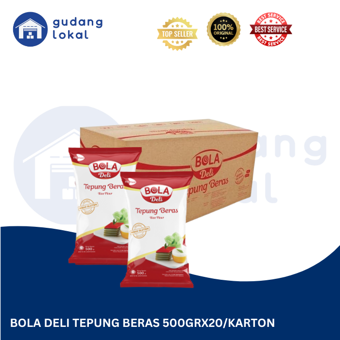 

BOLA DELI TEPUNG BERAS 500GRX12PCS /KARTON