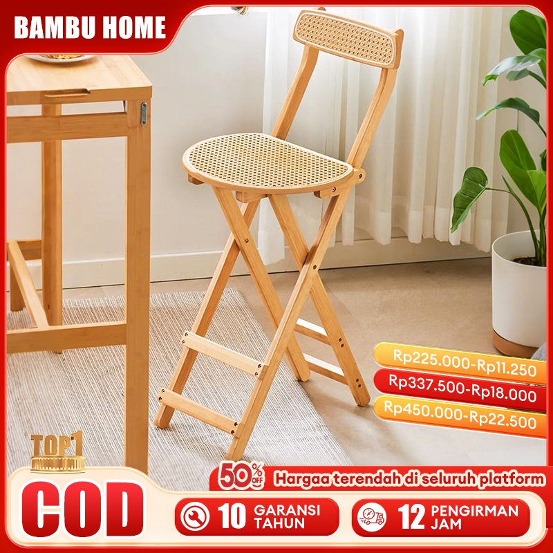 Kursi Lipat Vintage Bangku Lipat Portable Kayu Kursi Belajar Kursi Cafe Outdoor Kursi Lipat