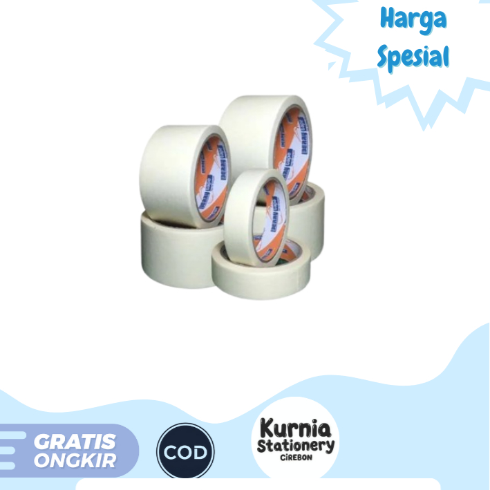 

Berry Tape Masking Tape 48 mm X 20 Yard / Painter's Tape / Lakban Kertas